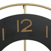 DecMode 28" Gold Metal Wall Clock with Gold accents EasyOptionXY LLC