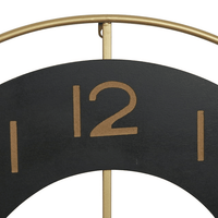 DecMode 28" Gold Metal Wall Clock with Gold accents EasyOptionXY LLC