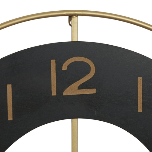 DecMode 28" Gold Metal Wall Clock with Gold accents EasyOptionXY LLC