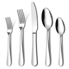 20 Piece Heavy Duty Silverware Set, ENLOY Stainless Steel Solid Flatware Cutlery for 4, Modern & Elegant Design, High Quality Gift EasyOptionXY LLC