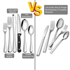 48-Pieces Silverware Set Stainless Steel Flatware Cutlery Utensil Set Spoons EasyOptionXY LLC
