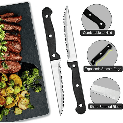 48-Pieces Silverware Set Stainless Steel Flatware Cutlery Utensil Set Spoons EasyOptionXY LLC