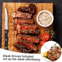 49-Piece Silverware Set with Flatware Drawer Organizer, Durable Stainless Steel Cutlery Set for 8, Mirror Polished Kitchen Utensils Tableware Service with Steak Knives Dinner Fork Knife Spoon & Tray EasyOptionXY LLC