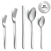 Bestdin Silverware Set, 60 Pieces Stainless Steel Flatware Set for 12, Include Fork Knife Spoon Set, Mirror Polished, Dishwasher Safe, Cutlery Set for Home Kitchen Restaurant EasyOptionXY LLC