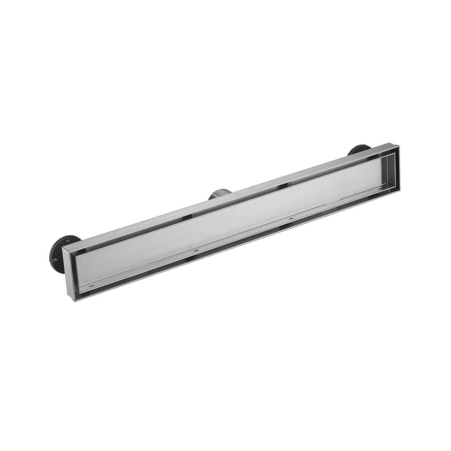 Linear Shower Drain 36" Comes with Tiled Stealth and 304 Stainless Steel Brushed Polished 2 in 1 Panels, Tile Insert Shower Drain, Equipped with Adjustableft,Hair Filters