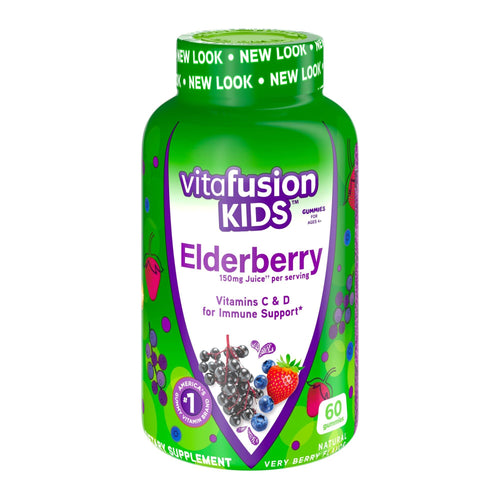Vitafusion Kids Elderberry Gummy Vitamins; Immune Support for Kids; 60 Count EasyOptionXY LLC