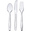 Comfy Package Premium Plastic Silverware Heavy Duty Disposable Cutlery Set, 192-Pack Clear EasyOptionXY LLC