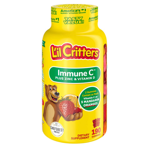 L'il Critters Immune C Kids Gummy Vitamin Supplement; Fruit Flavored; 190 Count EasyOptionXY LLC