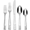 KitchenTrend 20-Piece Silverware Set, Stainless Steel Flatware Cutlery Set, Service for 4 in Dishwasher Safe, Checkmate EasyOptionXY LLC