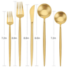 Matte Gold Silverware Set, SHARECOOK 20-Piece Stainless Steel Satin Finish Flatware Set , Tableware Cutlery Set for Home and Restaurant EasyOptionXY LLC