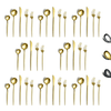 ReaNea Gold Silverware Set 40 Pieces, Stainless Steel Flatware Set, Titanium Gold Plating Cutlery Set Utensil Sets Service for 8 EasyOptionXY LLC