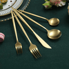 ReaNea Gold Silverware Set 40 Pieces, Stainless Steel Flatware Set, Titanium Gold Plating Cutlery Set Utensil Sets Service for 8 EasyOptionXY LLC