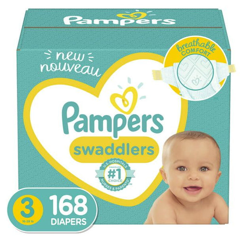 Pampers Swaddlers Diapers, Soft and Absorbent, Size 3, 168 Ct EasyOptionXY LLC