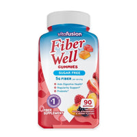 Vitafusion Fiber Well Sugar Free Fiber Supplement Gummies; Fruit Flavored; 90 Count EasyOptionXY LLC