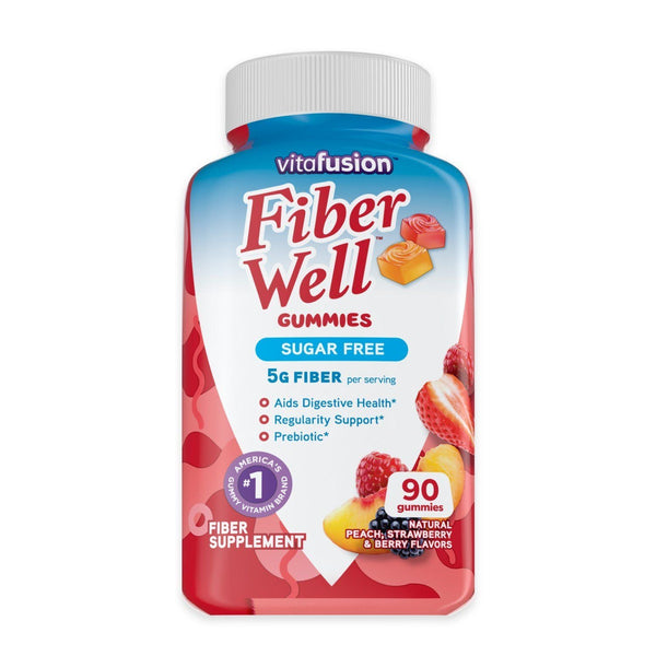 Vitafusion Fiber Well Sugar Free Fiber Supplement Gummies; Fruit Flavored; 90 Count EasyOptionXY LLC