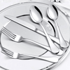 20 Piece Silverware Set, Stainless Steel Flatware Set, Mirror Polished Cutlery Utensil Set Include Knife Fork Spoon Service for 4, Tableware Sets for Home, Kitchen Silverware Set, Dishwasher Safe EasyOptionXY LLC