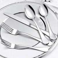 20 Piece Silverware Set, Stainless Steel Flatware Set, Mirror Polished Cutlery Utensil Set Include Knife Fork Spoon Service for 4, Tableware Sets for Home, Kitchen Silverware Set, Dishwasher Safe EasyOptionXY LLC