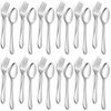 Walchoice 24-Piece Fork and Spoon Set, Stainless Steel Silverware Set for Home & Restaurant, Metal Flatware Cutlery Set, Mirror Polished EasyOptionXY LLC
