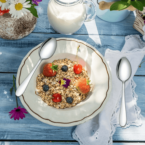 Walchoice 24-Piece Fork and Spoon Set, Stainless Steel Silverware Set for Home & Restaurant, Metal Flatware Cutlery Set, Mirror Polished EasyOptionXY LLC