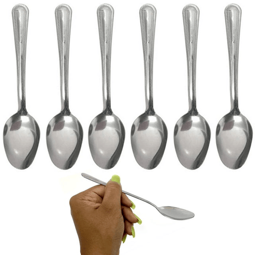 6 Pc Stainless Steel Dinner Spoons Flatware Set Soup Silverware Cutlery Utensil EasyOptionXY LLC