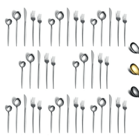 ReaNea Silverware Set 40 Pieces, Stainless Steel Flatware Set Cutlery Set Utensil Sets Service for 8 EasyOptionXY LLC
