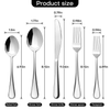 Lovote Flatware Set 45 Pieces Stainless Steel Silverware Sets, Utensils Set Service for 9, Tableware Cutlery Set for Home and Restaurant Including Salad Fork, Dinner Fork, Knife, Spoon, and Teaspoon EasyOptionXY LLC