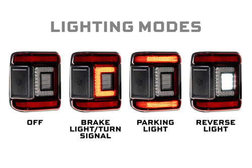 Morimoto Jeep Wrangler JL (2018+) XB Low Profile Tail Lights OffRoadUSA.com