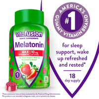Vitafusion Max Strength Melatonin Gummy Supplements; Strawberry; 100 Count EasyOptionXY LLC