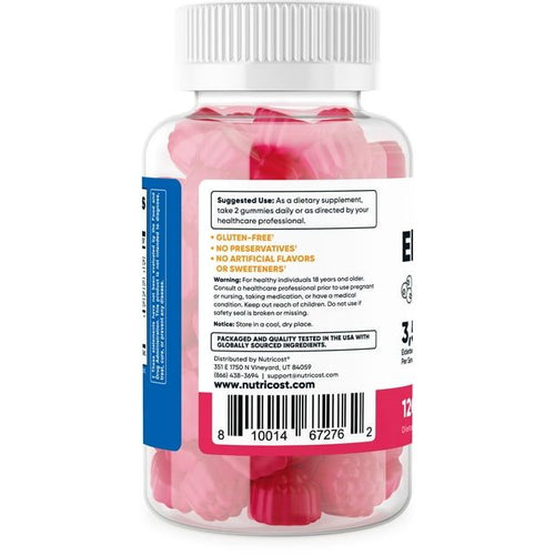 Nutricost Elderberry Gummies 100mg with Zinc & Vitamin C, 120 Gummies, Supplement EasyOptionXY LLC