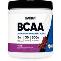 Nutricost BCAA Powder - 2:1:1 - (Grape) 30 Servings - Branch-Chain Amino Acids EasyOptionXY LLC