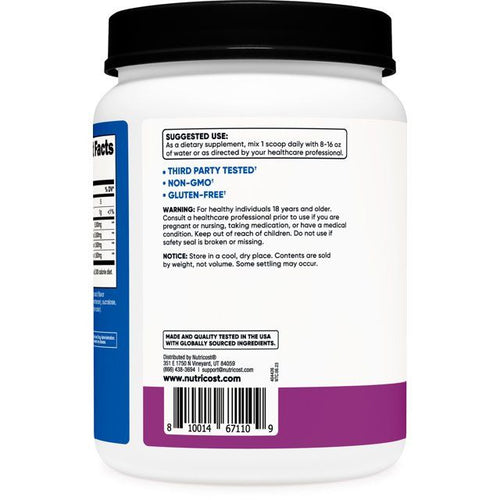 Nutricost BCAA Powder- 2:1:1 (Grape, 120 Servings) - Gluten Free, Non-GMO, Vegetarian EasyOptionXY LLC