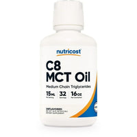 Nutricost C8 MCT Oil 16oz - Keto, Paleo, Non-GMO Supplement EasyOptionXY LLC