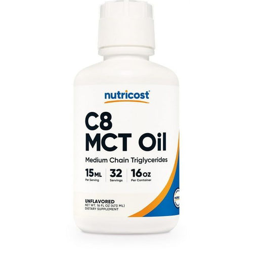 Nutricost C8 MCT Oil 16oz - Keto, Paleo, Non-GMO Supplement EasyOptionXY LLC