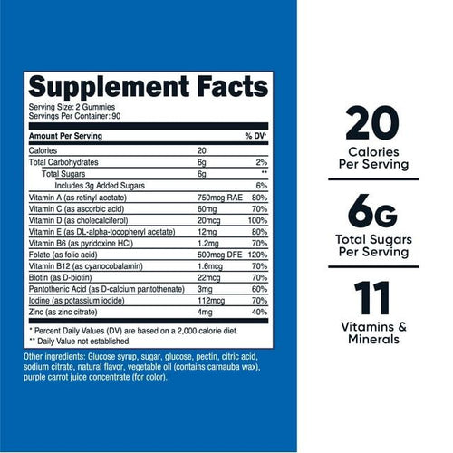 Nutricost Multivitamin (Berry) 180 Gummies, 90 Servings - Gluten Free & Non-GMO Vitamins EasyOptionXY LLC