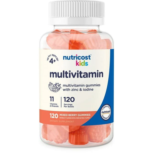 Nutricost Kids Multivitamin Gummies 120 Gummies (Mixed Berry Flavored) - Gluten Free, Non-GMO EasyOptionXY LLC