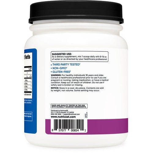 Nutricost BCAA Powder- 2:1:1 (Grape) 90 Servings -Non-GMO Amino Acids EasyOptionXY LLC