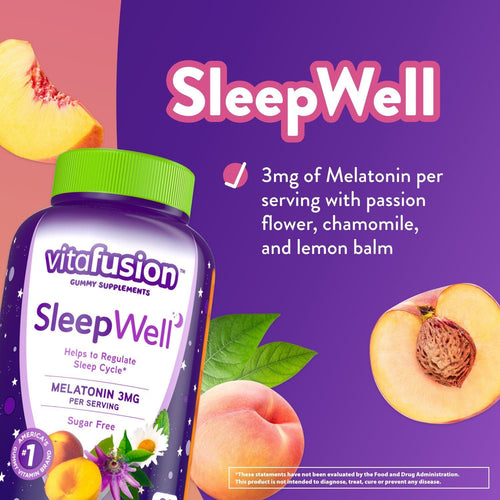 Vitafusion Sleep Well Gummy Vitamins; 60 Count EasyOptionXY LLC