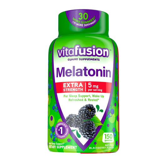 Vitafusion Extra Strength Melatonin Gummy Vitamins; 5 mg; 150 Count EasyOptionXY LLC