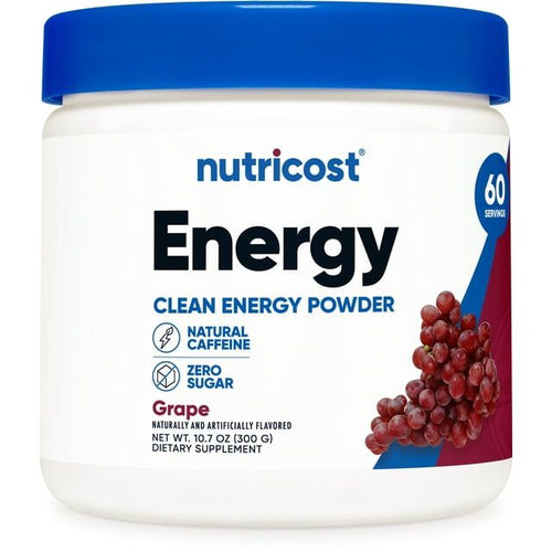 Nutricost Energy Drink Powder (Grape) (60 SERV) - Pre Workout Supplement with Natural Flavors - Non-GMO, Gluten-Free EasyOptionXY LLC
