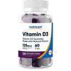 Nutricost Vitamin D3 Gummies, 120 Mixed Berry Gummies, 60 Servings EasyOptionXY LLC