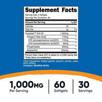 Nutricost Krill Oil 1000mg, 60 Softgels - Omega-3 EPA-DHA Krill Oil Supplement, with Superbakrill EasyOptionXY LLC