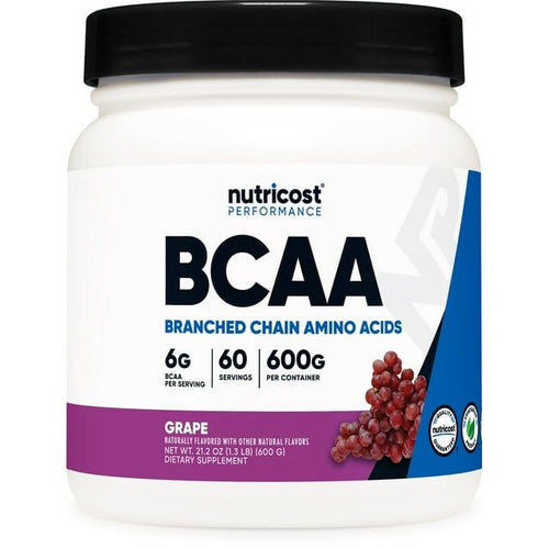 Nutricost BCAA Powder- 2:1:1 - (Grape) 60 Servings - Non-GMO Amino Acids EasyOptionXY LLC