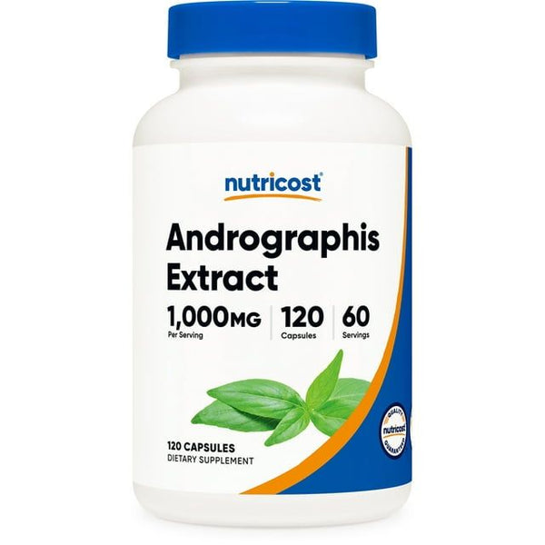Nutricost Andrographis Extract Capsules (1000mg) (120 Capsules) - Health and Wellness Vegetarian Supplement, 60 Servings EasyOptionXY LLC