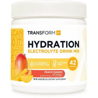 TransformHQ Hydration 42 Servings (Peach Mango) - Electrolytes, Mental Clarity, Vitamins EasyOptionXY LLC