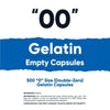 Nutricost Empty Capsules Size 00-500 Clear Empty Gelatin Capsules - Kosher Certified, Non-GMO, Soy Free, Gluten Free EasyOptionXY LLC