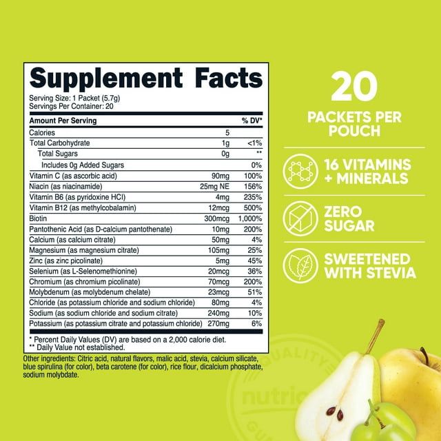 Nutricost Electrolytes Powder Hydration Packets (Orchard Blast, 20 Servings) Low Calorie Keto Electrolytes Sweetened with Stevia - Non-GMO, Gluten Free and Sugar Free¡­ EasyOptionXY LLC