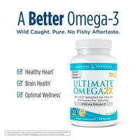 Nordic Naturals Ultimate Omega 2X Softgels, Lemon, 2150 Mg, Fish Oil, 60 Ct EasyOptionXY LLC