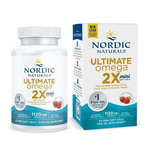 Nordic Naturals Ultimate Omega 2X Mini Softgels, 1120 Mg, Fish Oil, 60 Ct EasyOptionXY LLC