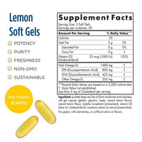 Nordic Naturals Ultimate Omega Xtra Softgels, Lemon, 1480 Mg Fish Oil 60 Ct EasyOptionXY LLC