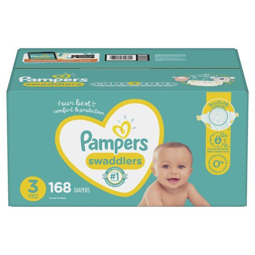 Pampers Swaddlers Diapers, Soft and Absorbent, Size 3, 168 Ct EasyOptionXY LLC